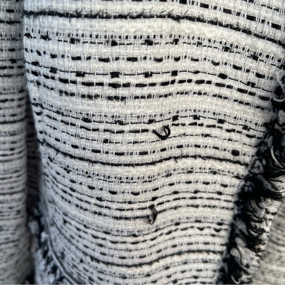 Le Chateau Black & White Tweed Blazer Jacket Designer Inspired SZ XXL - Picture 9 of 16
